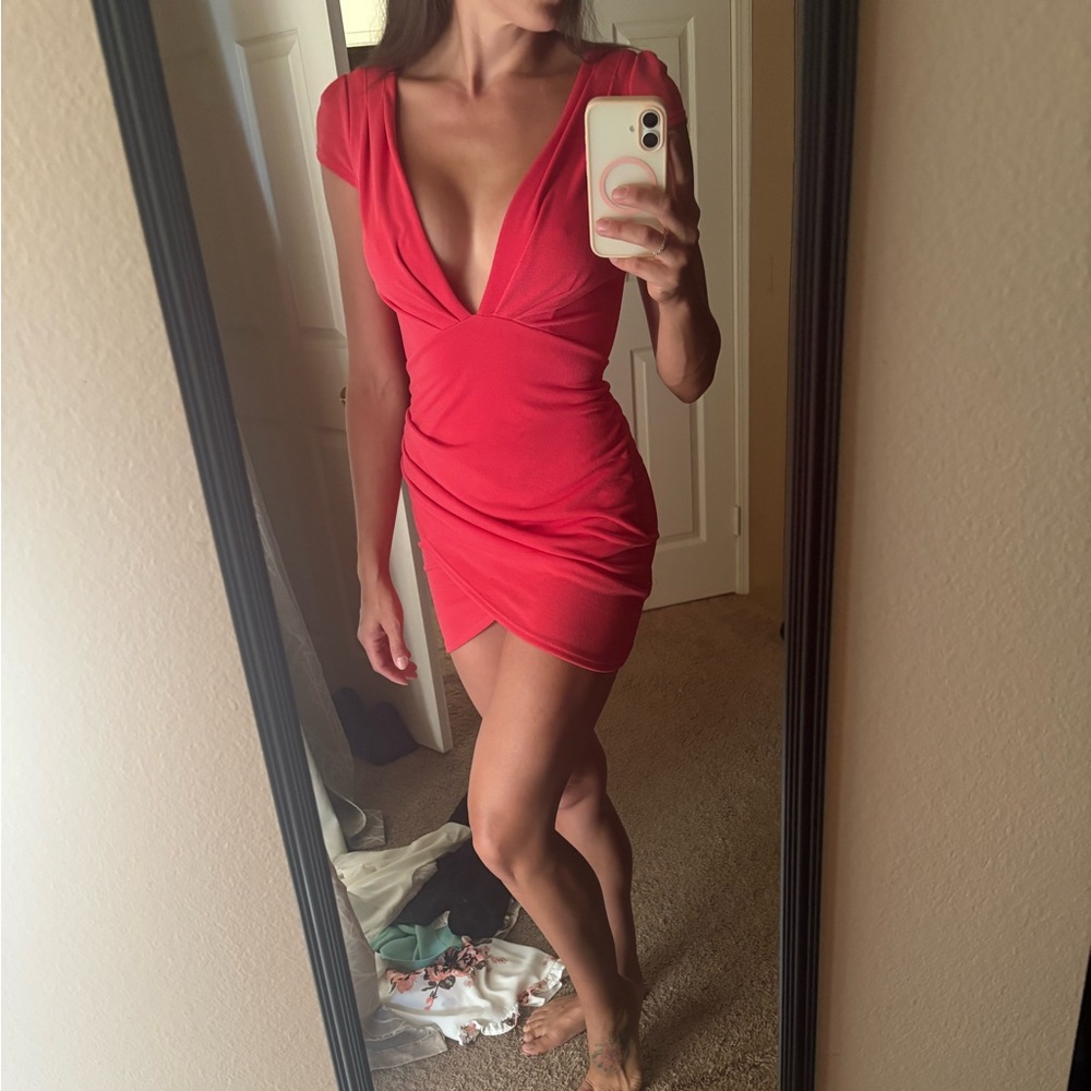 Nasty Gal Bold Pink Mini Dress